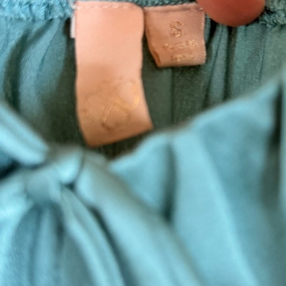 Slip Dress Green Midi Dress with Slit  Size S - Picture 2 of 6